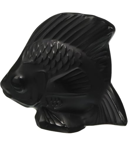 Amazon.com: Lalique Crystal Clear and Gold Stamped Fish Sculpture